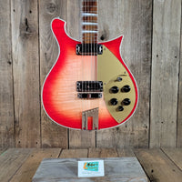 Rickenbacker 2023 660 6 String Fireglo Flamed, Original Case Near Mint - Mahar's Vintage Guitars