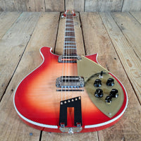 Rickenbacker 2023 660 6 String Fireglo Flamed, Original Case Near Mint - Mahar's Vintage Guitars