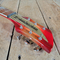 Rickenbacker 2023 660 6 String Fireglo Flamed, Original Case Near Mint - Mahar's Vintage Guitars