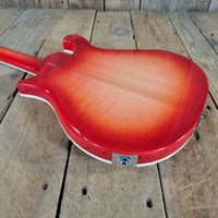 Rickenbacker 2023 660 6 String Fireglo Flamed, Original Case Near Mint - Mahar's Vintage Guitars