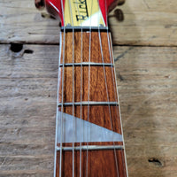 Rickenbacker 2023 660 6 String Fireglo Flamed, Original Case Near Mint - Mahar's Vintage Guitars