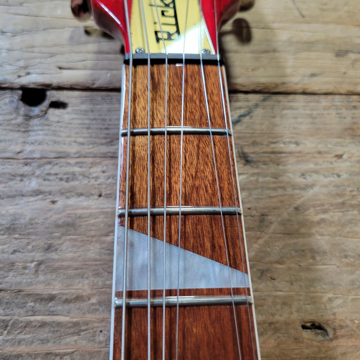 Rickenbacker 2023 660 6 String Fireglo Flamed, Original Case Near Mint - Mahar's Vintage Guitars