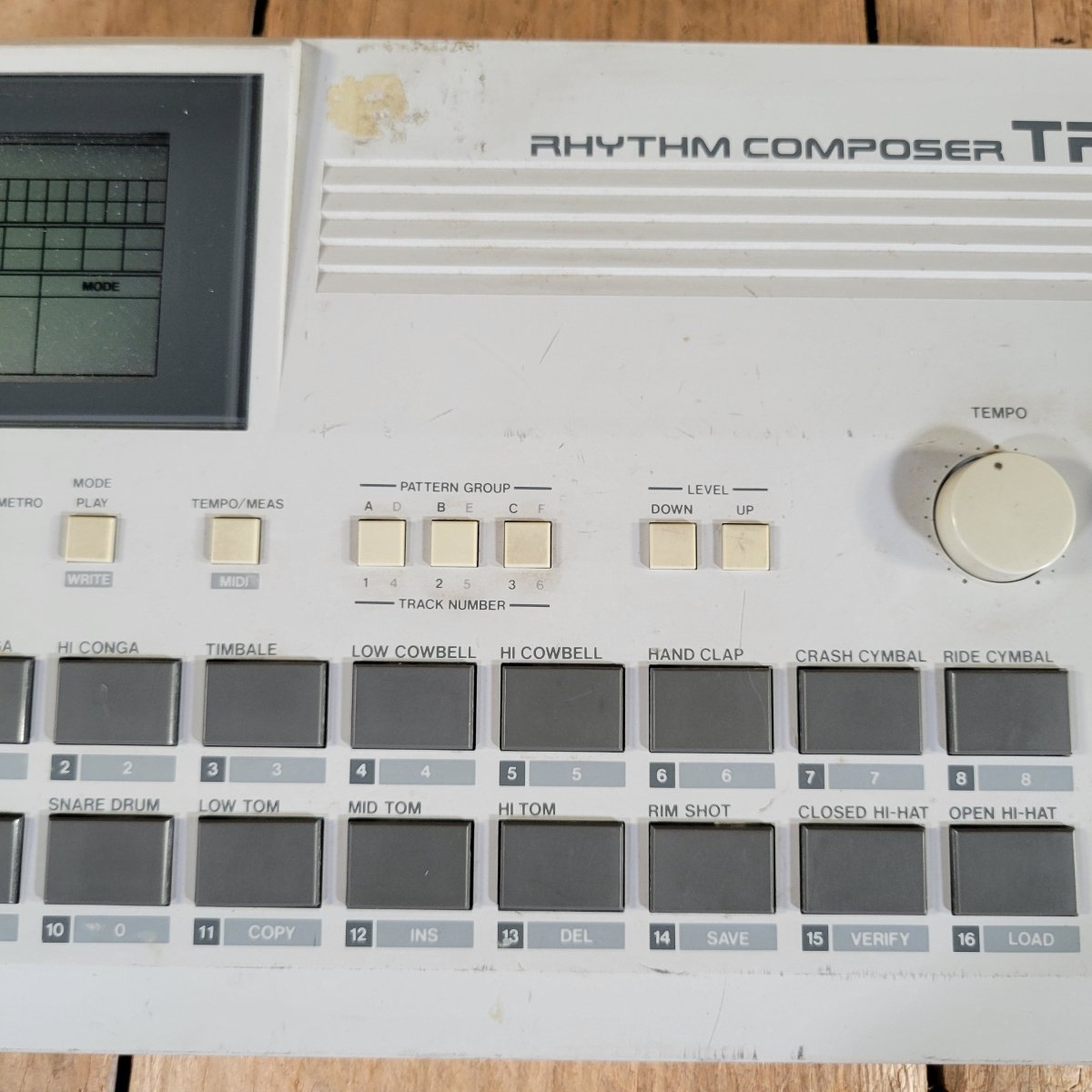 Roland 1986 TR-505 Rhythm Composer w/ power adaptor & Footswitch, good - Mahar's Vintage Guitars