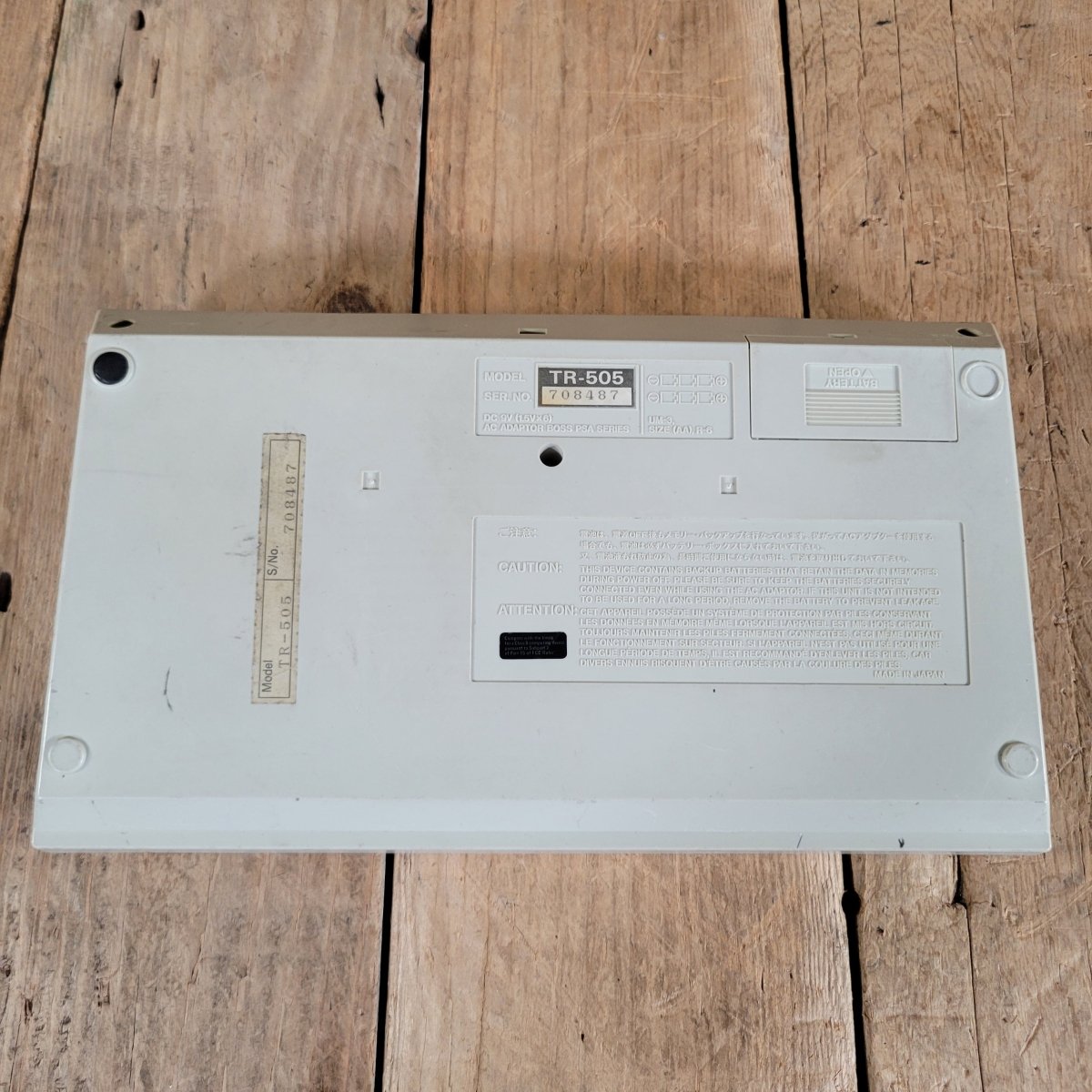 Roland 1986 TR-505 Rhythm Composer w/ power adaptor & Footswitch, good - Mahar's Vintage Guitars