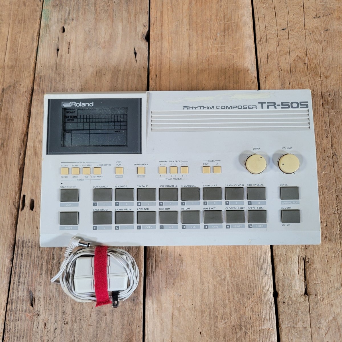 Roland 1987 TR-505 Rhythm Composer w/ power adaptor, very good - Mahar's Vintage Guitars