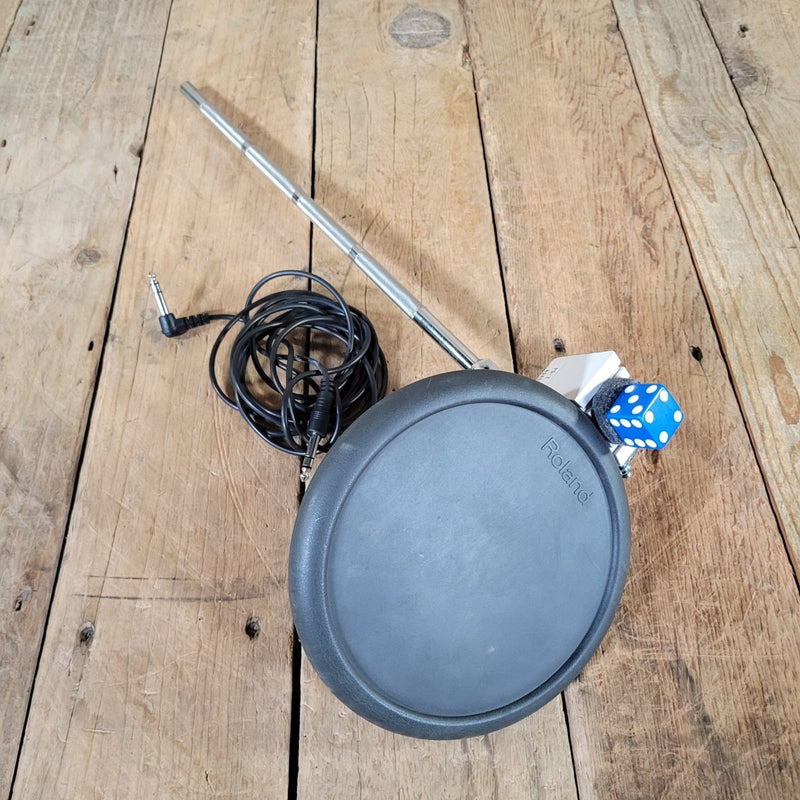 Roland PD - 7 7" Dual - Trigger Pad w/ Cymbal Stand & Cable - Mahar's Vintage Guitars