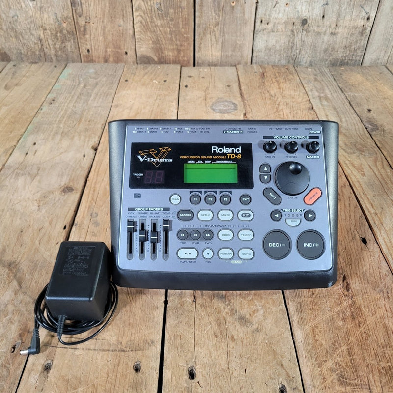 Roland TD - 8 V - Drums Sound Module 2004 with Mount & Adapter - Mahar's Vintage Guitars