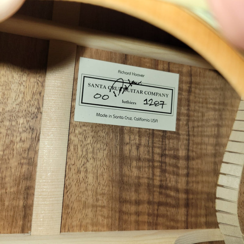 Santa Cruz 00 Cedar & AAAA Koa 2024 w/ K&K Trinity System Deep Body - Mahar's Vintage Guitars
