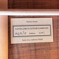 Santa Cruz 1929/F 2011 All Koa - Mahar's Vintage Guitars