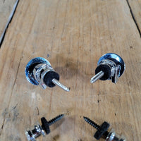 Schaller Straplocks w/ 5 Extra Strap Button Sets Excellent - Mahar's Vintage Guitars