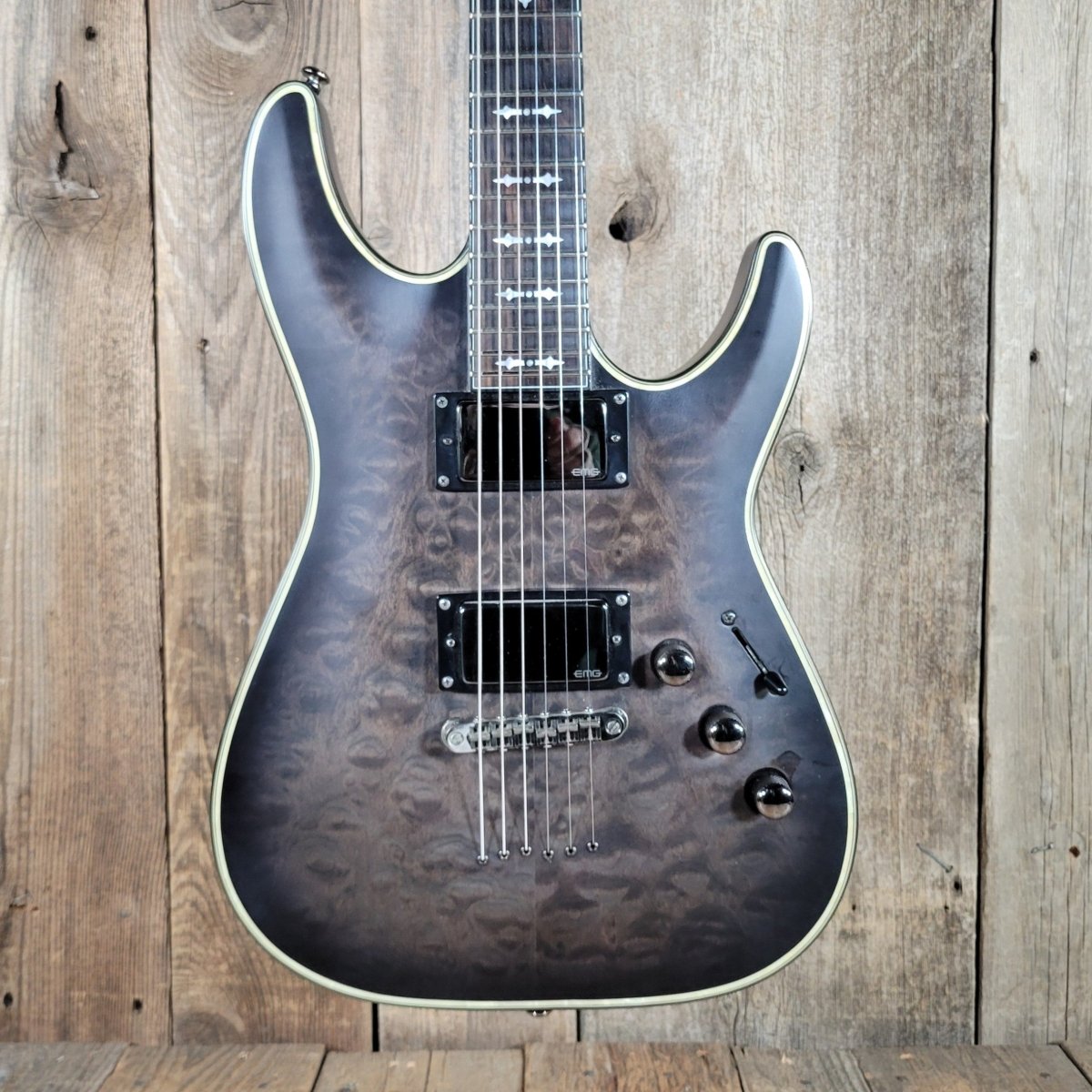 Schecter Hellraiser Extreme C - 1 2012 Trans Black Satin - Mahar's Vintage Guitars