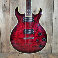 Schecter S - 1 Elite Double Cut 2003–2007 – Flame Top Black Cherry w/ Hard Case - Mahar's Vintage Guitars