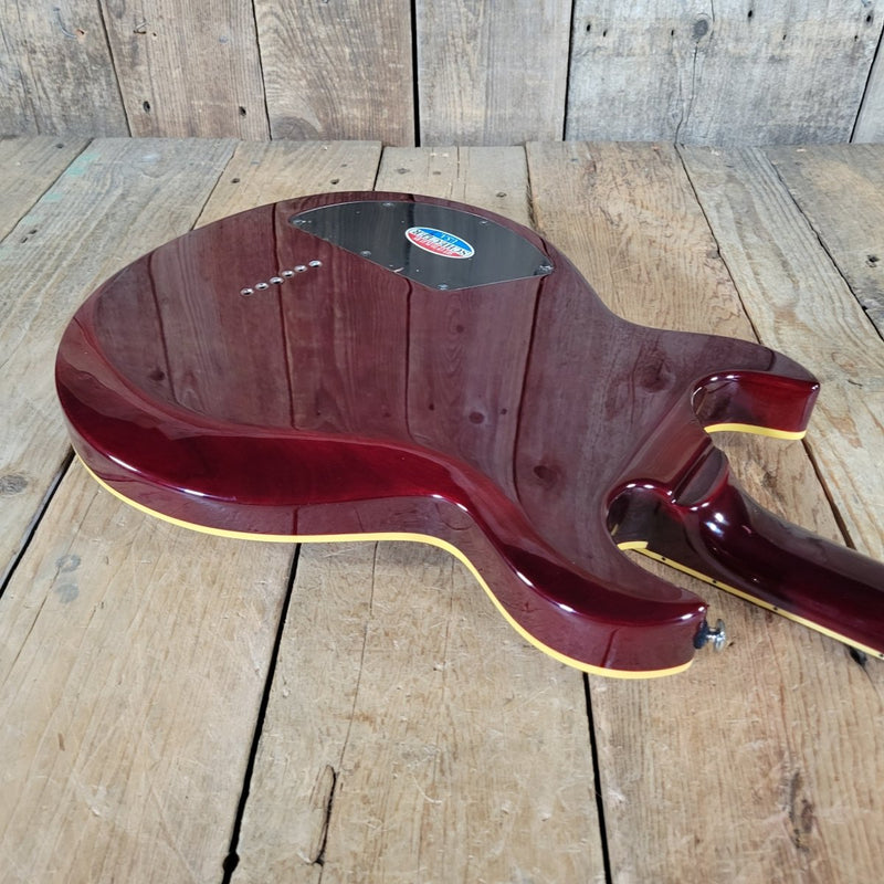 Schecter S - 1 Elite Double Cut 2003–2007 – Flame Top Black Cherry w/ Hard Case - Mahar's Vintage Guitars