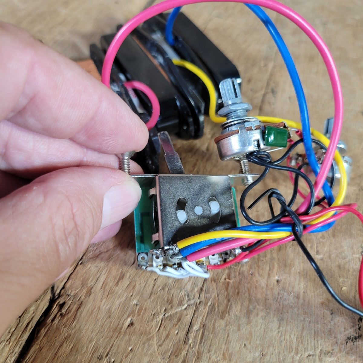 SEM Stratocaster Pickup Set Wired with Pots and Switch - Mahar's Vintage Guitars