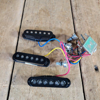 SEM Stratocaster Pickup Set Wired with Pots and Switch - Mahar's Vintage Guitars