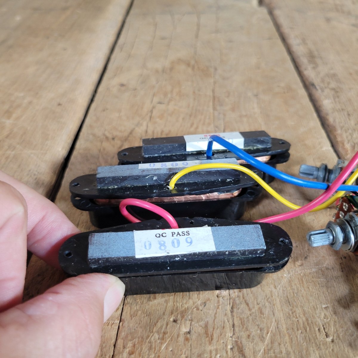 SEM Stratocaster Pickup Set Wired with Pots and Switch - Mahar's Vintage Guitars
