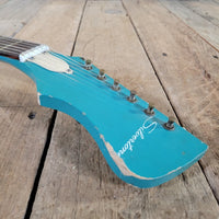 Silvertone 1413L Turquoise 1960s - Mahar's Vintage Guitars