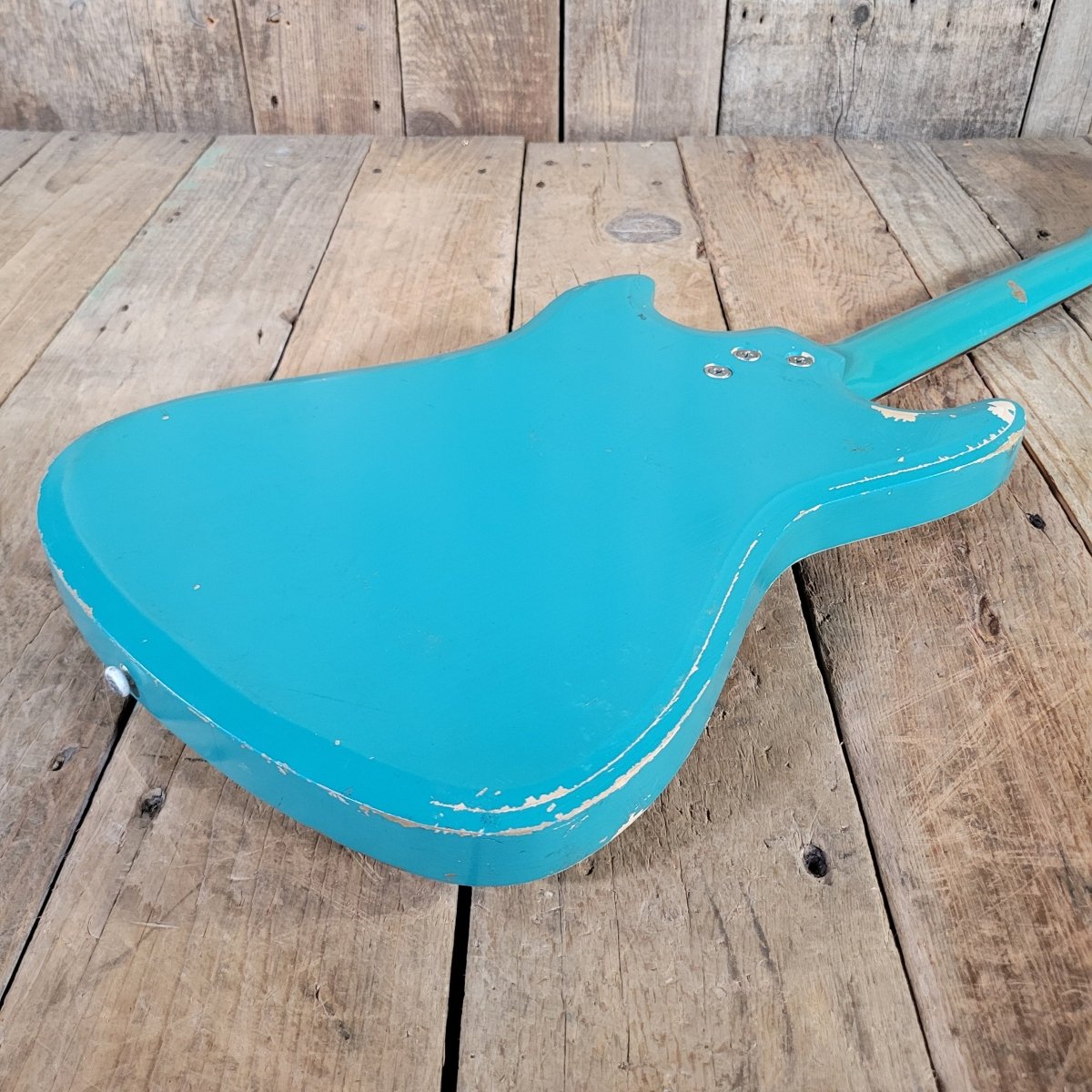 Silvertone 1413L Turquoise 1960s - Mahar's Vintage Guitars