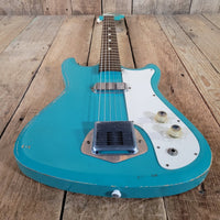 Silvertone 1413L Turquoise 1960s - Mahar's Vintage Guitars