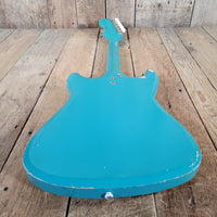 Silvertone 1413L Turquoise 1960s - Mahar's Vintage Guitars
