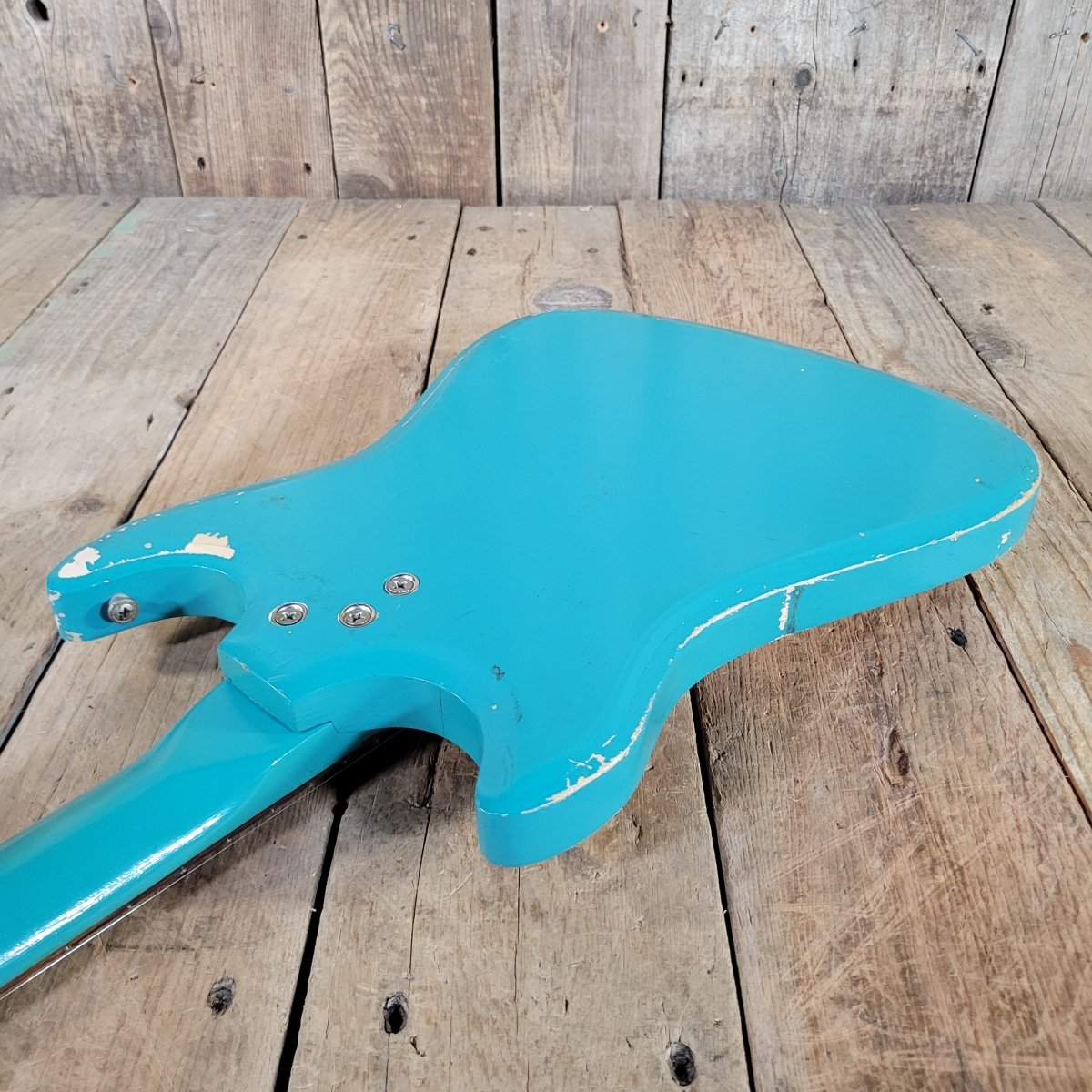 Silvertone 1413L Turquoise 1960s - Mahar's Vintage Guitars