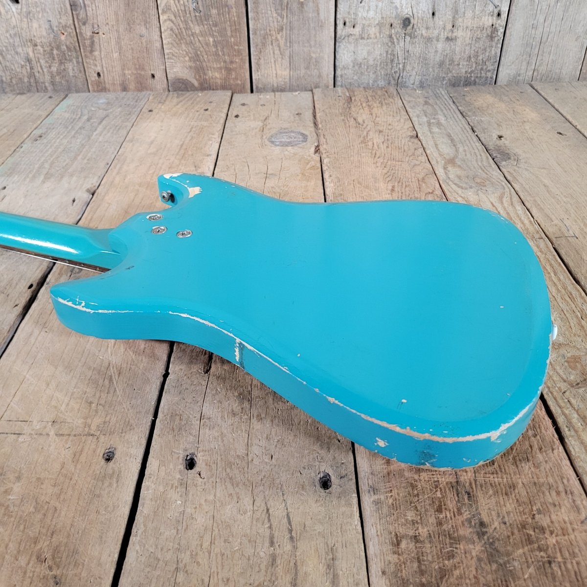 Silvertone 1413L Turquoise 1960s - Mahar's Vintage Guitars