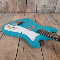 Silvertone 1413L Turquoise 1960s - Mahar's Vintage Guitars