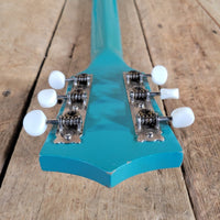 Silvertone 1965 1413L Turquoise Super Clean Perfect Neck w/ Orig Gig Bag - Mahar's Vintage Guitars