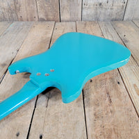 Silvertone 1965 1413L Turquoise Super Clean Perfect Neck w/ Orig Gig Bag - Mahar's Vintage Guitars