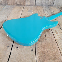 Silvertone 1965 1413L Turquoise Super Clean Perfect Neck w/ Orig Gig Bag - Mahar's Vintage Guitars