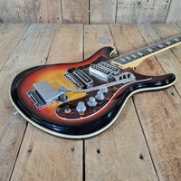 Silvertone Model 1445 Mosrite Style 1960s MIJ w/ original case - Mahar's Vintage Guitars