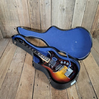 Silvertone Model 1445 Mosrite Style 1960s MIJ w/ original case - Mahar's Vintage Guitars