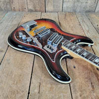 Silvertone Model 1445 Mosrite Style 1960s MIJ w/ original case - Mahar's Vintage Guitars
