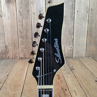 Silvertone Model 1445 Mosrite Style 1960s MIJ w/ original case - Mahar's Vintage Guitars