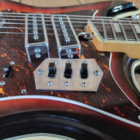 Silvertone Model 1445 Mosrite Style 1960s MIJ w/ original case - Mahar's Vintage Guitars