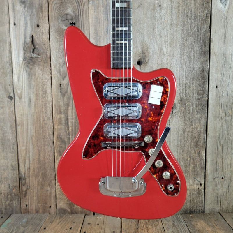 Silvertone Silhouette 1488 1965 w/ Original Case - Mahar's Vintage Guitars