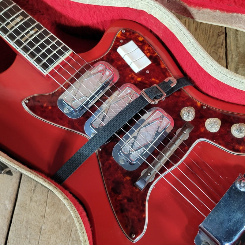 Silvertone Silhouette 1488 1965 w/ Original Case - Mahar's Vintage Guitars