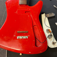 SOLD - Airline Bighorn 1965 Red Vintage Guitar - Mahar's Vintage Guitars