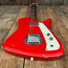 SOLD - Airline Bighorn 1965 Red Vintage Guitar - Mahar's Vintage Guitars