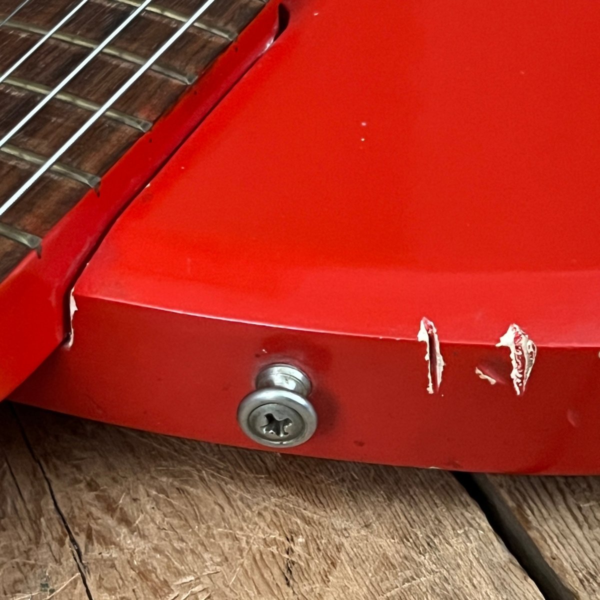 SOLD - Airline Bighorn 1965 Red Vintage Guitar - Mahar's Vintage Guitars