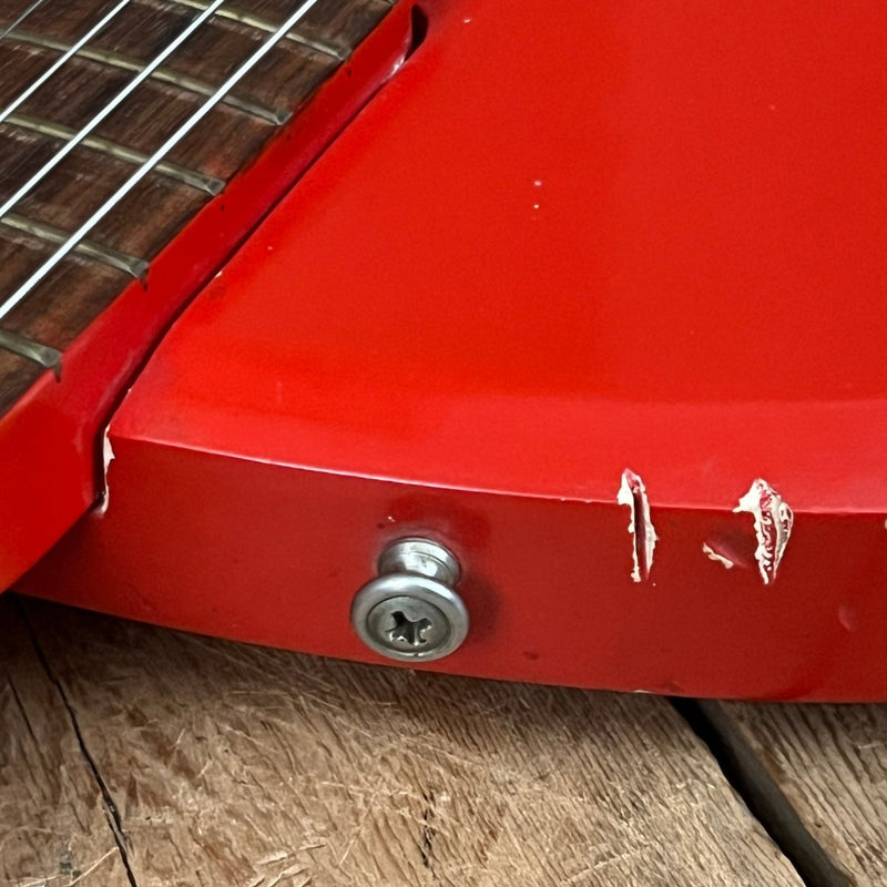 SOLD - Airline Bighorn 1965 Red Vintage Guitar - Mahar's Vintage Guitars