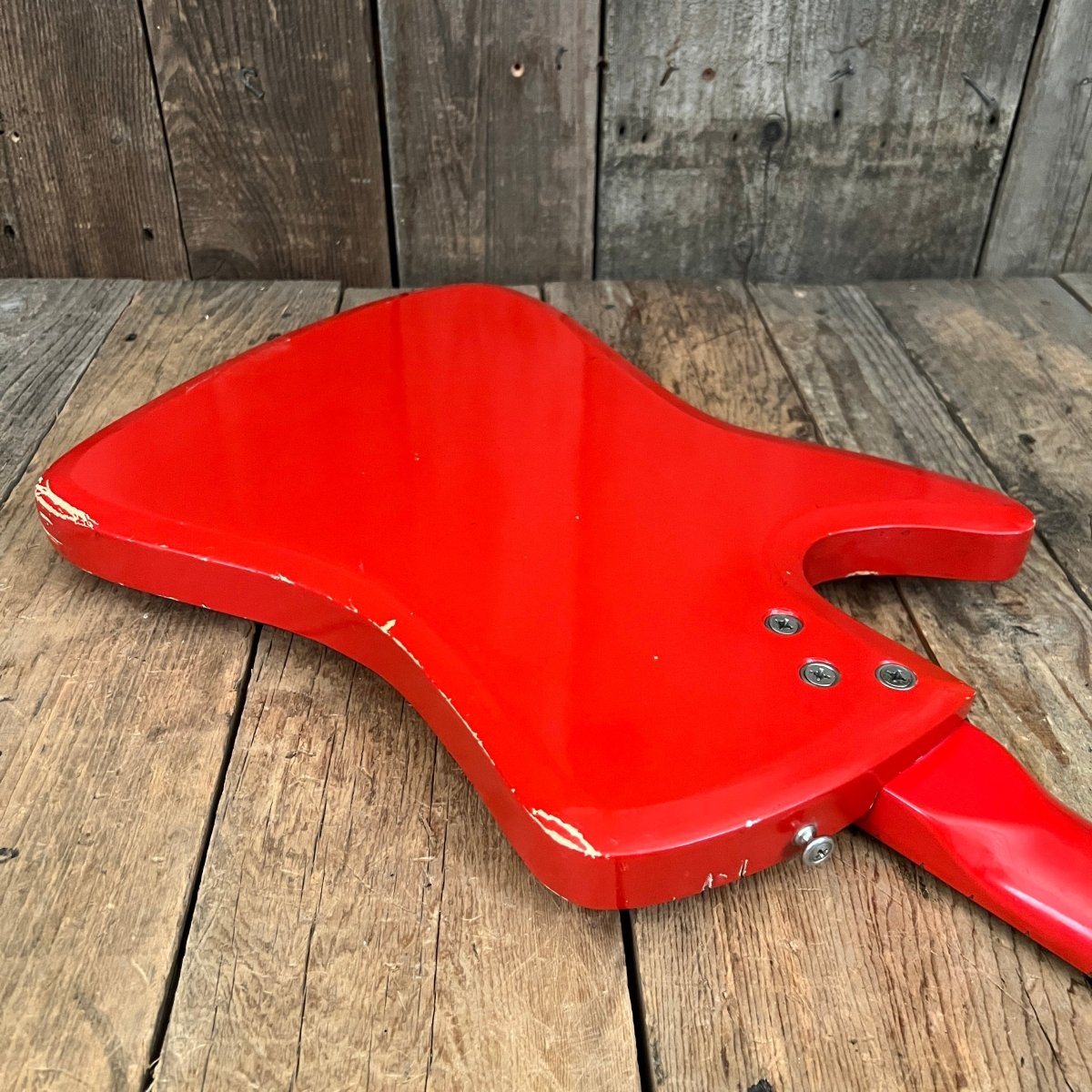 SOLD - Airline Bighorn 1965 Red Vintage Guitar - Mahar's Vintage Guitars