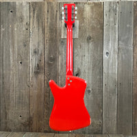 SOLD - Airline Bighorn 1965 Red Vintage Guitar - Mahar's Vintage Guitars