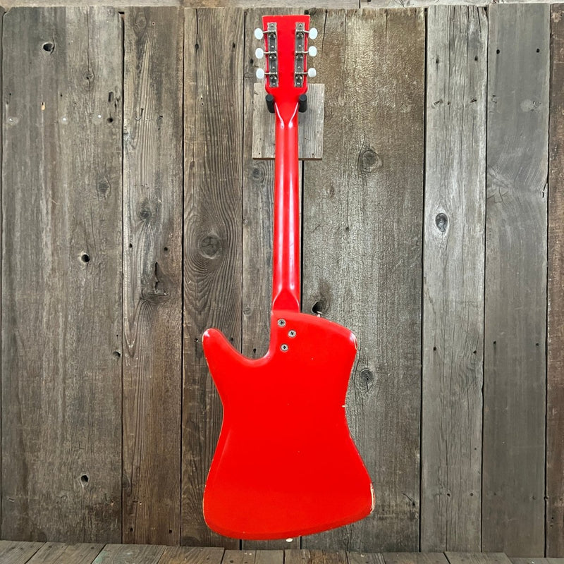 SOLD - Airline Bighorn 1965 Red Vintage Guitar - Mahar's Vintage Guitars
