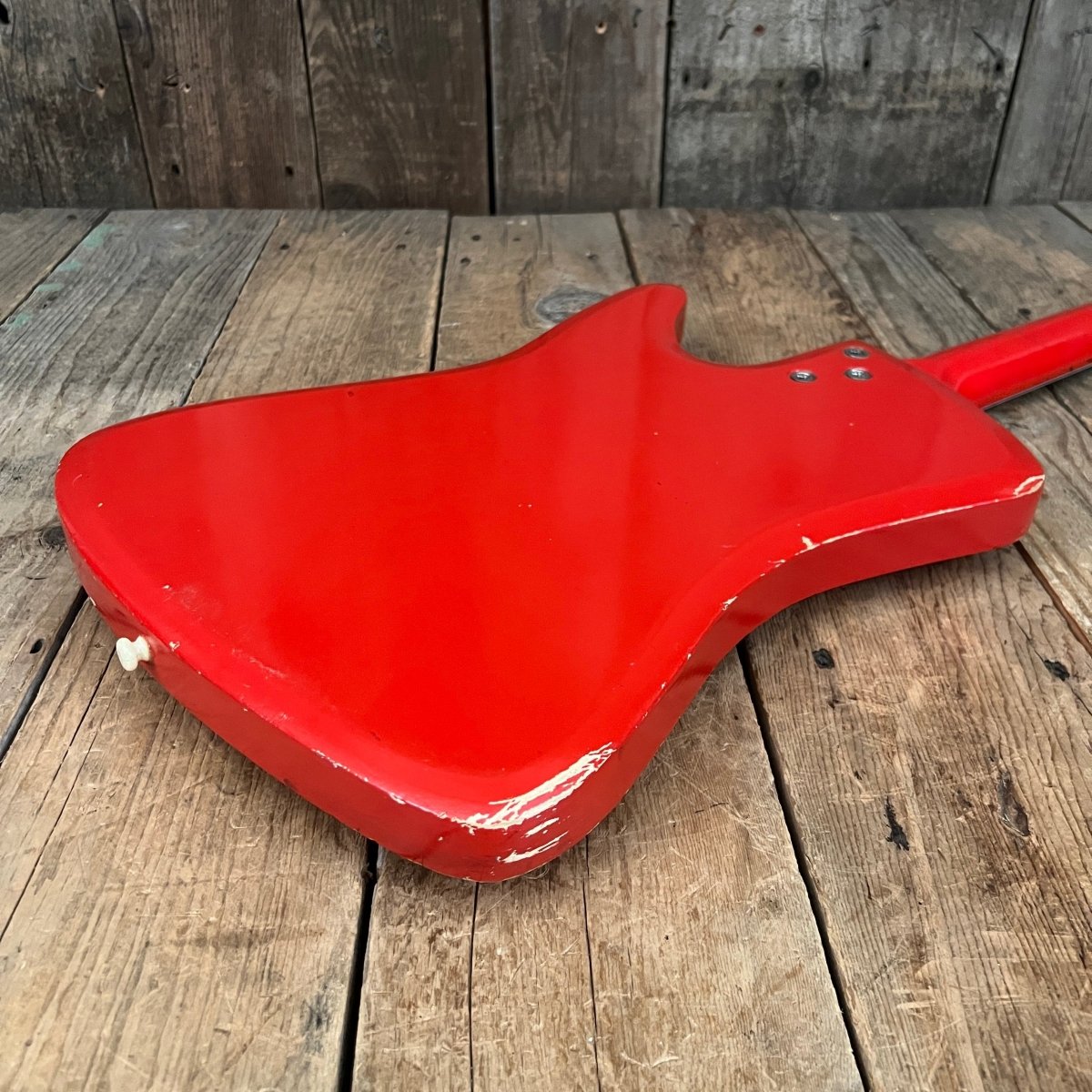 SOLD - Airline Bighorn 1965 Red Vintage Guitar - Mahar's Vintage Guitars