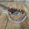 SOLD - Ampeg Dan Armstrong ADA4 Lucite Bass Reissue 2010 Clear Lucite - Mahar's Vintage Guitars