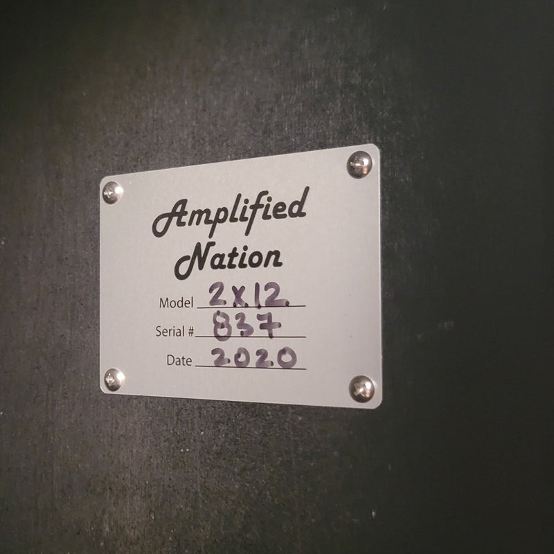 SOLD - Amplified Nation Steel String Sultan 75 - Watt Head 2x12 Cab Dogwood Suede 2020 - Mahar's Vintage Guitars