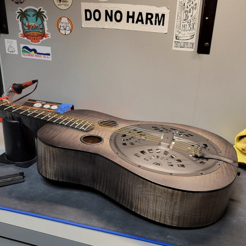 SOLD - Appalachian Guitars Squareneck Resonator Last Tom Warner Build 8/2020 - Mahar's Vintage Guitars