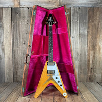 SOLD - Brian Monty 1958 Flying V replica Natural - Mahar's Vintage Guitars