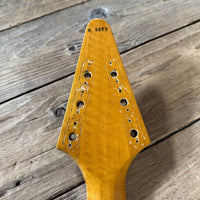 SOLD - Brian Monty 1958 Flying V replica Natural - Mahar's Vintage Guitars